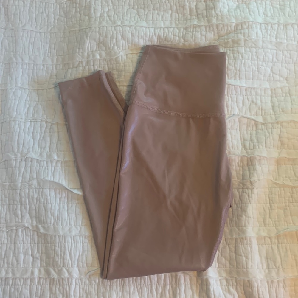 Beyond Yoga Metallic Pink Leggings